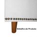 Calçadeira Recamier Baú Casal King 195cm Diana Suede Branco  - Dellas Store
