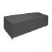 Calçadeira Recamier Baú Casal King 195cm Diana Suede Cinza  - Dellas Store