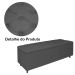 Calçadeira Recamier Baú Casal King 195cm Diana Suede Cinza  - Dellas Store