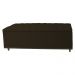 Calçadeira Recamier Baú Casal King 195cm Diana Suede Marrom  - Dellas Store