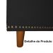 Calçadeira Recamier Baú Casal King 195cm Diana Suede Preto  - Dellas Store