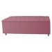 Calçadeira Recamier Baú Casal King 195cm Diana Suede Rosa  - Dellas Store