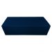 Calçadeira Recamier Baú Casal King 195cm Eva Suede Azul Marinho