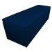 Calçadeira Recamier Baú Casal King 195cm Eva Suede Azul Marinho