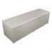 Calçadeira Recamier Baú Casal King 195cm Eva Suede Bege
