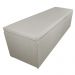 Calçadeira Recamier Baú Casal King 195cm Eva Suede Bege