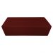 Calçadeira Recamier Baú Casal King 195cm Eva Suede Bordô