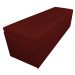 Calçadeira Recamier Baú Casal King 195cm Eva Suede Bordô