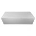 Calçadeira Recamier Baú Casal King 195cm Eva Suede Branco
