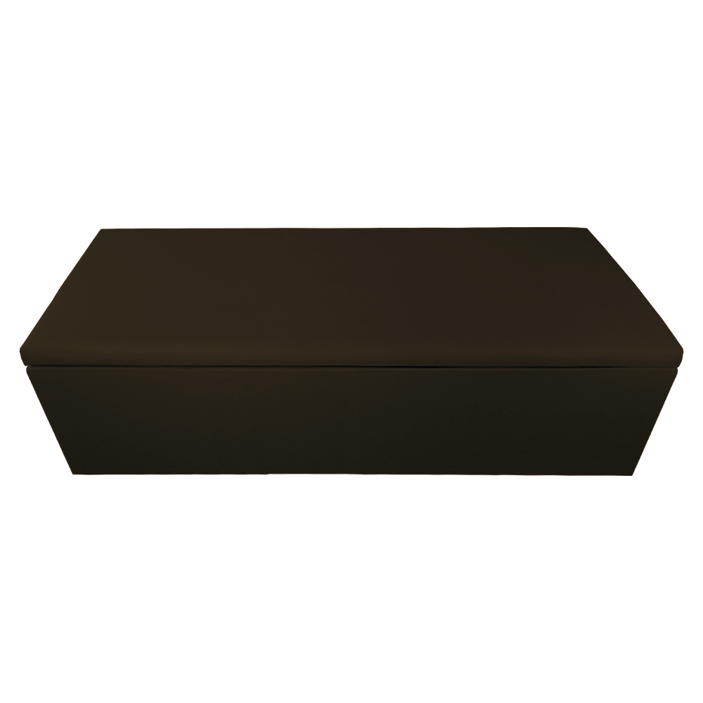 Calçadeira Recamier Baú Casal King 195cm Eva Suede Marrom