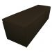 Calçadeira Recamier Baú Casal King 195cm Eva Suede Marrom