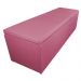 Calçadeira Recamier Baú Casal King 195cm Eva Suede Rosa