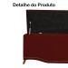 Calçadeira Recamier Baú Casal King 195cm Greta Suede Bordô - DS Estofados