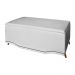 Calçadeira Recamier Baú Casal King 195cm Greta Suede Branco - DS Estofados