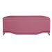 Calçadeira Recamier Baú Casal King 195cm Greta Suede Rosa - DS Estofados