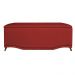 Calçadeira Recamier Baú Casal King 195cm Greta Suede Vermelho - DS Estofados