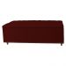 Calçadeira Recamier Baú Casal Queen 160cm Diana Suede Bordô - Dellas Store