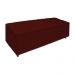 Calçadeira Recamier Baú Casal Queen 160cm Diana Suede Bordô - Dellas Store