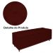 Calçadeira Recamier Baú Casal Queen 160cm Diana Suede Bordô - Dellas Store