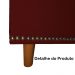 Calçadeira Recamier Baú Casal Queen 160cm Diana Suede Bordô - Dellas Store