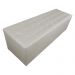 Calçadeira Recamier Baú Casal Queen 160cm Juliana Para Cama Box Suede Bege - DS Estofados