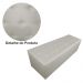Calçadeira Recamier Baú Casal Queen 160cm Juliana Para Cama Box Suede Bege - DS Estofados
