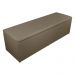 Calçadeira Recamier Baú Solteiro 90cm Eva Suede Capuccino