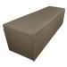 Calçadeira Recamier Baú Solteiro 90cm Eva Suede Capuccino