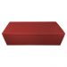Calçadeira Recamier Baú Solteiro 90cm Eva Suede Vermelho