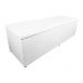 Calçadeira Recamier Baú Solteiro 90cm Juliana Para Cama Box Suede Branco - DS Estofados