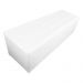 Calçadeira Recamier Baú Solteiro 90cm Juliana Para Cama Box Suede Branco - DS Estofados