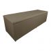 Calçadeira Recamier Baú Solteiro 90cm Juliana Para Cama Box Suede Capuccino - DS Estofados