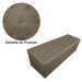 Calçadeira Recamier Baú Solteiro 90cm Juliana Para Cama Box Suede Capuccino - DS Estofados