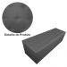 Calçadeira Recamier Baú Solteiro 90cm Juliana Para Cama Box Suede Cinza - DS Estofados