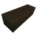 Calçadeira Recamier Baú Solteiro 90cm Juliana Para Cama Box Suede Marrom - DS Estofados