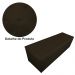 Calçadeira Recamier Baú Solteiro 90cm Juliana Para Cama Box Suede Marrom - DS Estofados