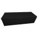 Calçadeira Recamier Baú Solteiro 90cm Juliana Para Cama Box Suede Preto - DS Estofados