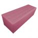 Calçadeira Recamier Baú Solteiro 90cm Juliana Para Cama Box Suede Rosa - DS Estofados