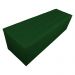 Calçadeira Recamier Baú Solteiro 90cm Juliana Para Cama Box Suede Verde - DS Estofados