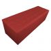 Calçadeira Recamier Baú Solteiro 90cm Juliana Para Cama Box Suede Vermelho - DS Estofados