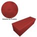 Calçadeira Recamier Baú Solteiro 90cm Juliana Para Cama Box Suede Vermelho - DS Estofados