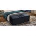 Calçadeira Recamier Baú Solteiro 90cm Vitória Suede Azul - DS Móveis