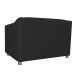 Combo 02 Namoradeira Decorativa Tilla Pés Cromados Suede Preto - DS Estofados