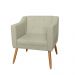 Combo 02 Poltrona Decorativa Lavinia Pés Palito Suede Bege - DS Estofados