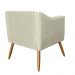 Combo 02 Poltrona Decorativa Lavinia Pés Palito Suede Bege - DS Estofados