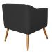Combo 02 Poltrona Decorativa Lavinia Pés Palito Suede Preto - DS Estofados