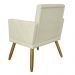 Combo 02 Poltrona Decorativa Pés Palito Nina Estilo Matelassê Bege - DS Estofados