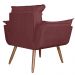 Combo 02 Poltronas Decorativa Opalla Pés Palito Suede Bordô - DS Estofados