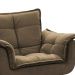 Combo 02 Poltronas Decorativa Opalla Pés Palito Suede Marrom - DS Estofados