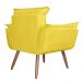 Combo 02 Poltronas Decorativa Opalla Suede Amarelo - DS Estofados